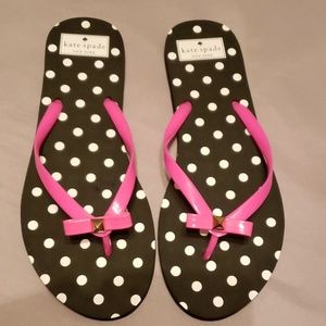 Kate Spade Polka Dot Flip Flops